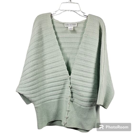Garfield & Marks Mint Green Cashmere Sweater, Women's Size Large - Picture 1 of 8